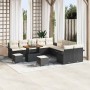 Conjunto de sofá de jardín 13 pcs Negro ratán sintético en Sofás de exterior | Comprar online en Foru.es