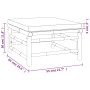 Reposapiés de jardín bambú con cojín verde de vidaXL, Sofás modulares de exterior - Ref: Foro24-362295, Precio: 79,61 €, Desc...