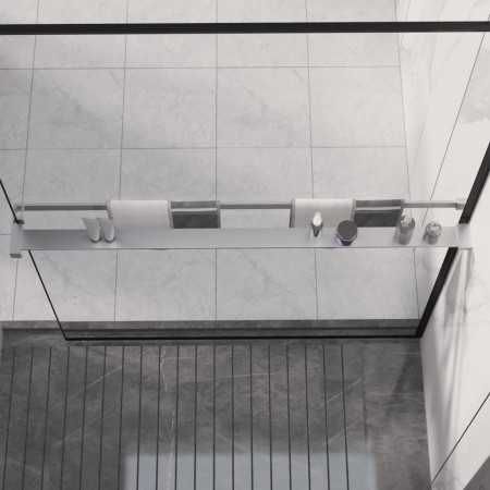 Estante de pared de ducha aluminio cromado 115 cm de vidaXL, Accesorios para el baño - Ref: Foro24-153623, Precio: 52,03 €, D...