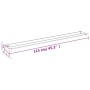 Estante de pared de ducha aluminio cromado 115 cm de vidaXL, Accesorios para el baño - Ref: Foro24-153623, Precio: 52,03 €, D...