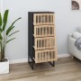 Aparador alto madera contrachapada negro 40x30x95 cm de vidaXL, Aparadores - Ref: Foro24-352125, Precio: 173,19 €, Descuento: %