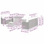 Conjunto de sofás de jardín 8 pcs Gris ratán sintético en Sofás de exterior | Comprar online en Foru.es