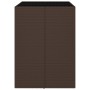 Mesa bar con superficie cristal ratán PE marrón 105x80x110 cm de vidaXL, Mesas de jardín - Ref: Foro24-362593, Precio: 143,84...