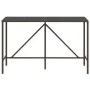 Mesa alta bar superficie vidrio ratán PE marrón 180x70x110 cm de vidaXL, Mesas de jardín - Ref: Foro24-362590, Precio: 125,02...