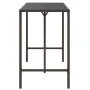 Mesa alta bar superficie vidrio ratán PE marrón 180x70x110 cm de vidaXL, Mesas de jardín - Ref: Foro24-362590, Precio: 125,02...