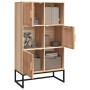 Aparador alto madera contrachapada 70x35x125 cm de vidaXL, Taquillas y armarios de almacenamiento - Ref: Foro24-352138, Preci...