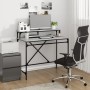 Escritorio de hierro y contrachapada gris Sonoma 100x50x90 cm de vidaXL, Escritorios - Ref: Foro24-826702, Precio: 61,23 €, D...