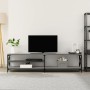 Mueble TV metal y madera contrachapada gris Sonoma 200x40x50 cm de vidaXL, Muebles TV - Ref: Foro24-826742, Precio: 80,54 €, ...