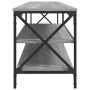 Mueble TV metal y madera contrachapada gris Sonoma 200x40x50 cm de vidaXL, Muebles TV - Ref: Foro24-826742, Precio: 80,54 €, ...