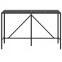 Mesa alta bar ratán PE y superficie vidrio negro 180x70x110 cm de vidaXL, Mesas de jardín - Ref: Foro24-362591, Precio: 91,06...