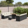 Conjunto de sofá de jardín 11 pcs Negro ratán sintético en Sofás de exterior | Comprar online en Foru.es