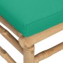 Sofá central de jardín bambú con cojines verde de vidaXL, Sofás modulares de exterior - Ref: Foro24-362294, Precio: 80,26 €, ...