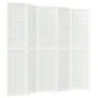 Biombo plegable con 5 paneles estilo japonés blanco 200x170 cm de vidaXL, Divisores de ambientes - Ref: Foro24-352089, Precio...