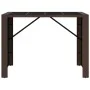 Mesa alta bar superficie vidrio ratán PE marrón 145x80x110 cm de vidaXL, Mesas de jardín - Ref: Foro24-362596, Precio: 160,66...