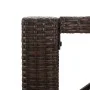 Mesa alta bar superficie vidrio ratán PE marrón 145x80x110 cm de vidaXL, Mesas de jardín - Ref: Foro24-362596, Precio: 160,66...