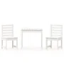 Mesa y sillas de jardín 3 piezas madera maciza de pino blanco de vidaXL, Conjuntos de jardín - Ref: Foro24-3154672, Precio: 2...