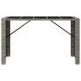 Mesa alta bar con superficie vidrio ratán PE gris 185x80x110 cm de vidaXL, Mesas de jardín - Ref: Foro24-362601, Precio: 182,...