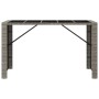 Mesa alta bar con superficie vidrio ratán PE gris 185x80x110 cm de vidaXL, Mesas de jardín - Ref: Foro24-362601, Precio: 184,...