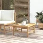 Mesa de jardín bambú 65x55x30 cm de vidaXL, Sofás modulares de exterior - Ref: Foro24-362304, Precio: 77,80 €, Descuento: %