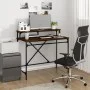 Iron and oak brown plywood desk 100x50x90 cm by vidaXL, Desks - Ref: Foro24-826703, Price: 64,06 €, Discount: %