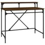 Iron and oak brown plywood desk 100x50x90 cm by vidaXL, Desks - Ref: Foro24-826703, Price: 64,06 €, Discount: %