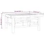 Mesa de jardín bambú 65x55x30 cm de vidaXL, Sofás modulares de exterior - Ref: Foro24-362304, Precio: 77,80 €, Descuento: %