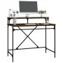 Iron and oak brown plywood desk 100x50x90 cm by vidaXL, Desks - Ref: Foro24-826703, Price: 64,06 €, Discount: %
