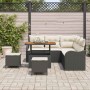 Conjunto de sofá de jardín 8 pcs Negro ratán sintético en Sofás de exterior | Comprar online en Foru.es