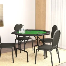 Folding poker table for 8 players green 108x108x75 cm by vidaXL, Game and poker tables - Ref: Foro24-80404, Price: 102,05 €, ...