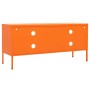 Mueble para TV de acero naranja 105x35x50 cm en Muebles TV | Comprar online en Foru.es