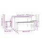 Juego de comedor para jardín 4 pzas madera maciza abeto Douglas de vidaXL, Conjuntos de jardín - Ref: Foro24-3154706, Precio:...