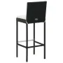 Taburetes de cocina con cojines 6 uds ratán sintético negro de vidaXL, Taburetes de cocina - Ref: Foro24-362578, Precio: 346,...