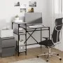 Escritorio con estantes hierro y madera gris Sonoma 105x50x90cm de vidaXL, Escritorios - Ref: Foro24-826717, Precio: 69,53 €,...