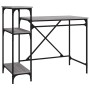 Escritorio con estantes hierro y madera gris Sonoma 105x50x90cm de vidaXL, Escritorios - Ref: Foro24-826717, Precio: 72,38 €,...