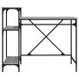 Escritorio con estantes hierro y madera gris Sonoma 105x50x90cm de vidaXL, Escritorios - Ref: Foro24-826717, Precio: 72,38 €,...