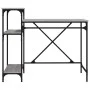 Escritorio con estantes hierro y madera gris Sonoma 105x50x90cm de vidaXL, Escritorios - Ref: Foro24-826717, Precio: 69,53 €,...