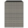 Mesa alta bar con superficie vidrio ratán PE gris 105x80x110 cm de vidaXL, Mesas de jardín - Ref: Foro24-362595, Precio: 195,...