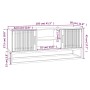 Mueble de TV hierro y madera contrachapada negro 105x30x45 cm de vidaXL, Muebles TV - Ref: Foro24-352098, Precio: 103,66 €, D...