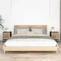 Mesitas de noche 2 uds hierro y madera negro 40x30x55,5 cm de vidaXL, Mesitas de noche - Ref: Foro24-352094, Precio: 85,57 €,...