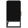 Mesitas de noche 2 uds hierro y madera negro 40x30x55,5 cm de vidaXL, Mesitas de noche - Ref: Foro24-352094, Precio: 99,52 €,...