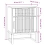 Mesitas de noche 2 uds hierro y madera negro 40x30x55,5 cm de vidaXL, Mesitas de noche - Ref: Foro24-352094, Precio: 99,52 €,...