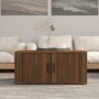 Mesa de centro madera contrachapada roble marrón 80x50x36 cm de vidaXL, Mesas de centro - Ref: Foro24-816519, Precio: 64,83 €...