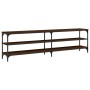 Mueble TV metal y madera contrachapada marrón roble 180x30x50cm de vidaXL, Muebles TV - Ref: Foro24-826758, Precio: 84,98 €, ...
