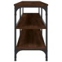 Mueble TV metal y madera contrachapada marrón roble 180x30x50cm de vidaXL, Muebles TV - Ref: Foro24-826758, Precio: 84,98 €, ...