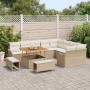 Conjunto de sofá de jardín 12 pcs Beige ratán sintético en Sofás de exterior | Comprar online en Foru.es