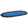 Folding poker board for 10 players blue 208x106x3 cm by vidaXL, Game and poker tables - Ref: Foro24-80401, Price: 138,13 €, D...