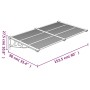 Marquesina puerta policarbonato gris y transparente 152,5x90 cm de vidaXL, Toldos - Ref: Foro24-153691, Precio: 63,75 €, Desc...