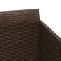 Tumbona con cojines ratán sintético marrón 182x118x63 cm de vidaXL, Camas para exteriores - Ref: Foro24-362266, Precio: 298,1...