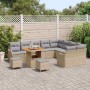 Conjunto de sofás de jardín 12 pcs Beige ratán sintético en Sofás de exterior | Comprar online en Foru.es