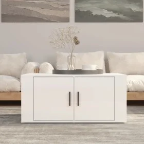 Glossy white plywood coffee table 80x50x36 cm by vidaXL, Coffee table - Ref: Foro24-816514, Price: 61,90 €, Discount: %